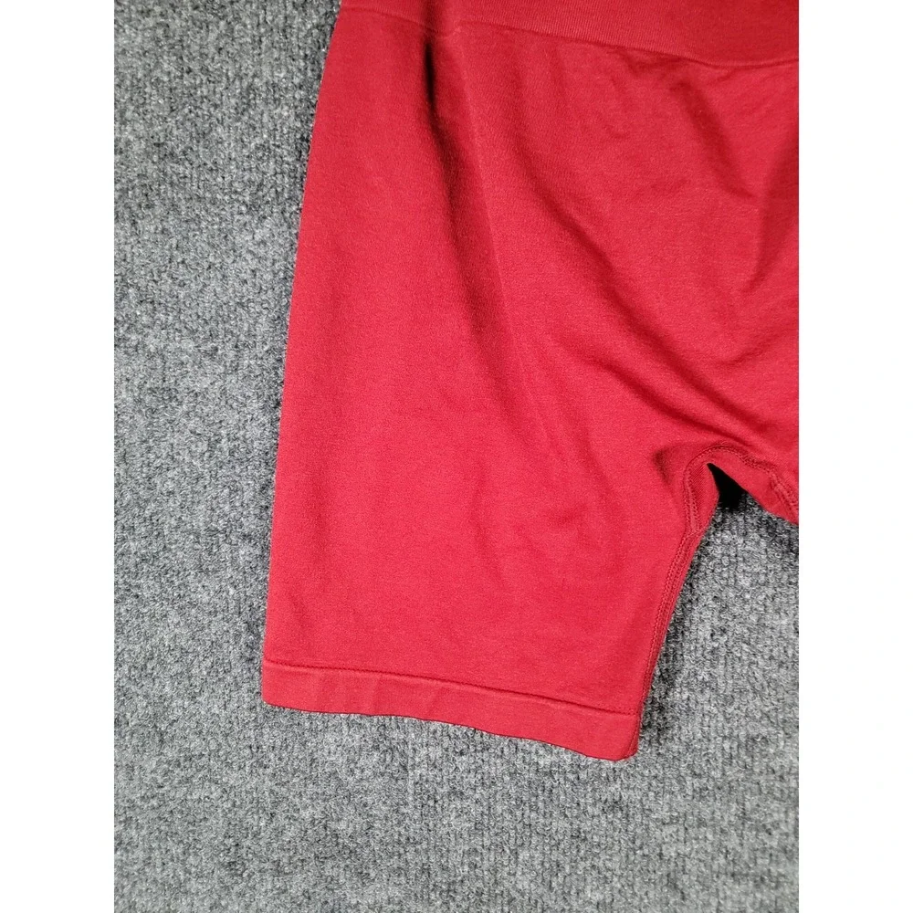 Gymreaper Infinity Seamless Shorts XL Womens Red Stretch Gym Fitness Scrunch Fit